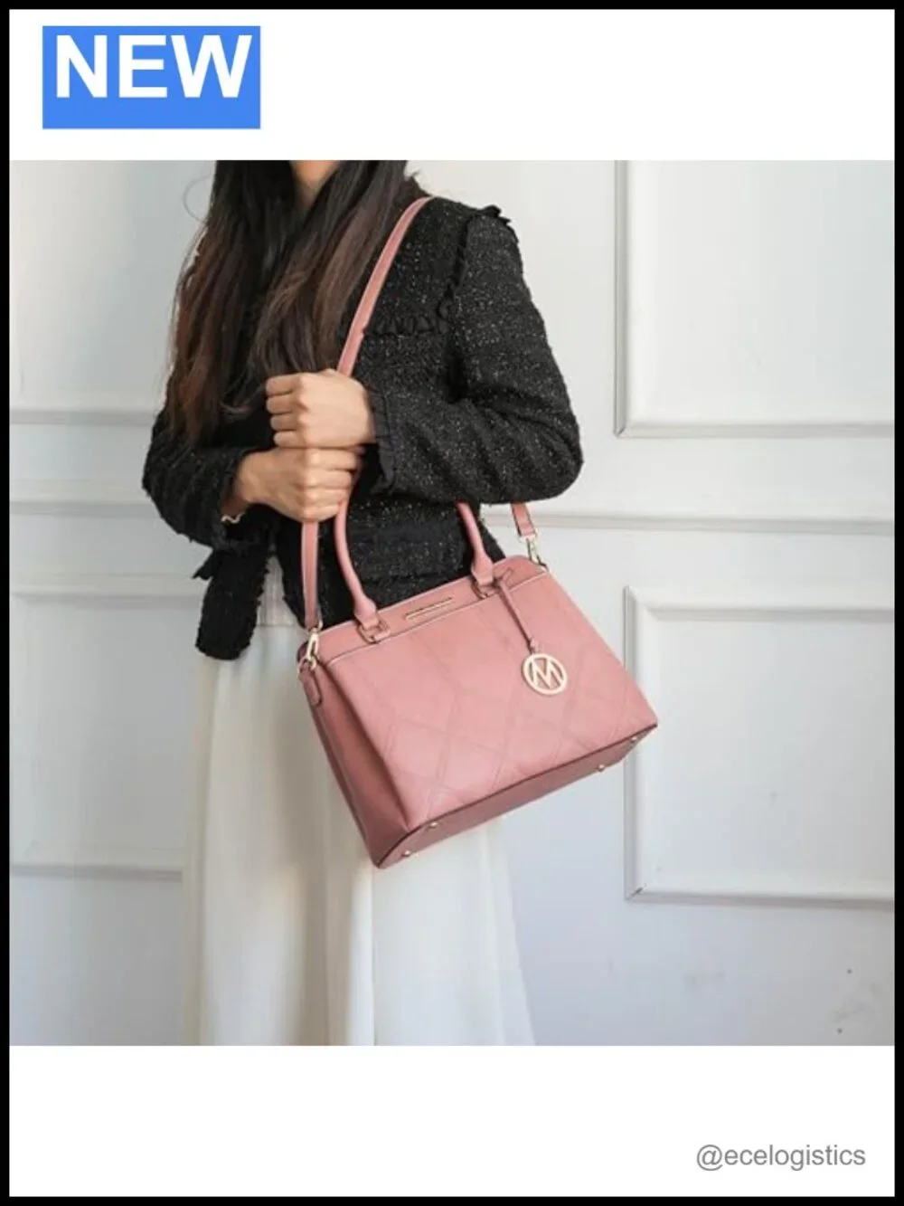 Large Vegan Leather Tote Bag with Top Handles Crossbody Satchel Purse